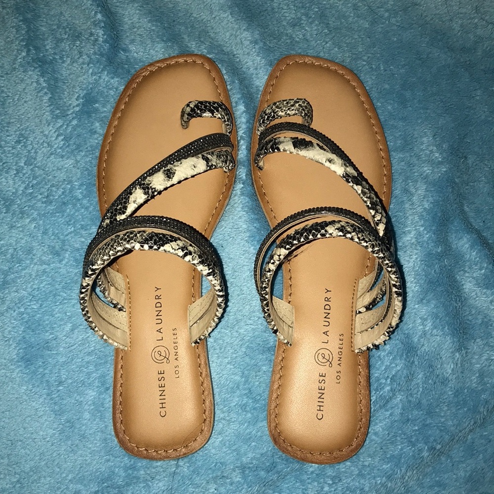 Chinese Laundry Snakeskin Sandals